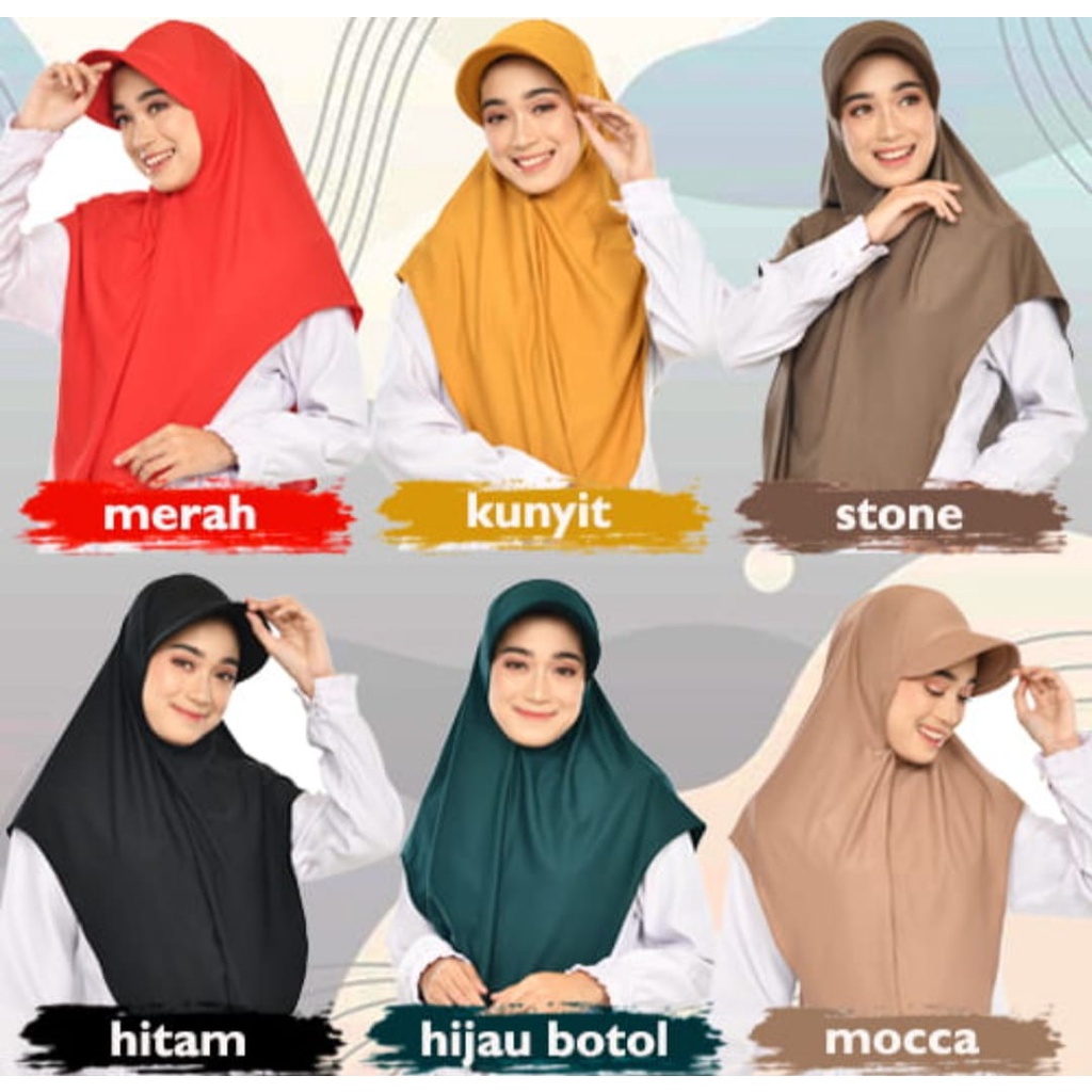 Kerudung Hijab Olahraga Sporty Instan Topi Wanita Dewasa