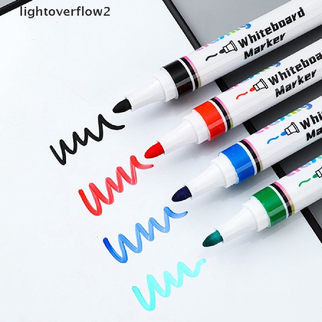 (lightoverflow2) 1pc Spidol Whiteboard Bisa Dihapus Untuk Kantor / Sekolah