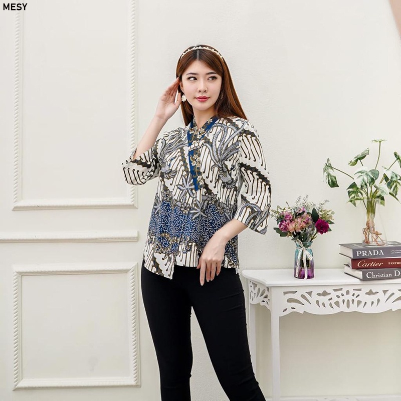 MESY TOP - Atasan Batik Wanita Lengan Panjang