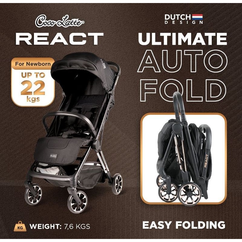 STROLLER COCOLATTE REACT ULTIMATE AUTOFOLD