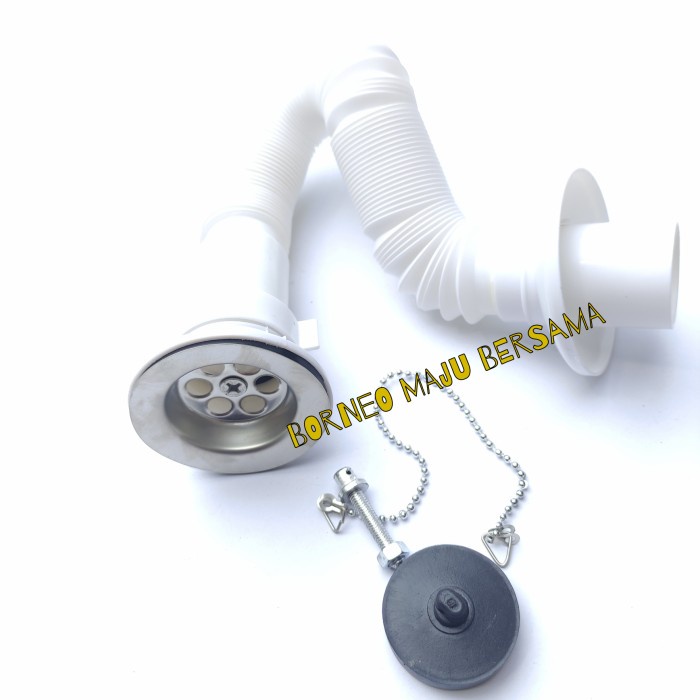 Saringan Paket Afur Wastafel Kecil Cuci Tangan Cuci Piring 1 1/2 Inch + Selang