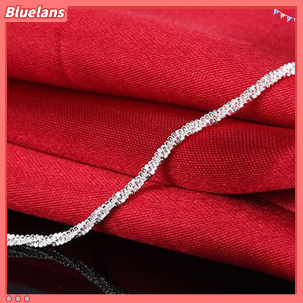 Gelang Kaki Rantai Lapis Silver Untuk Wanita