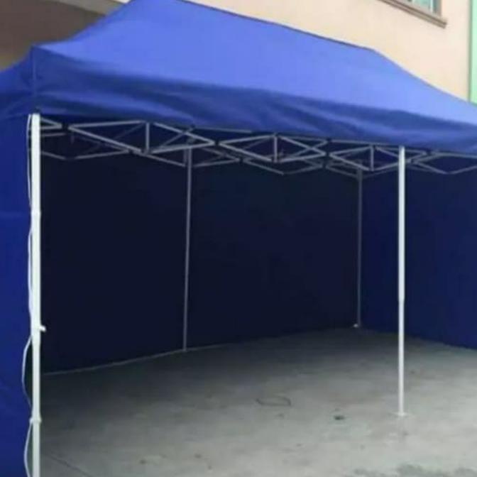 Tenda Lipat Premium Uk 3X6 Besi 1.2 Full Dinding 3Sisi