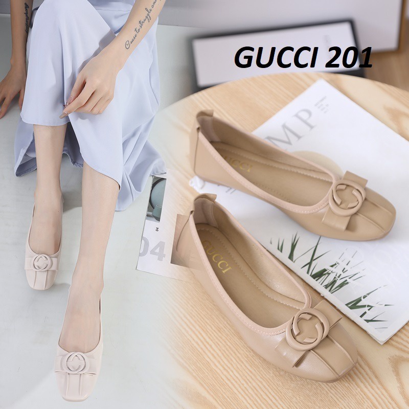 SEPATU WANITA FLAT SHOES KULIT 201