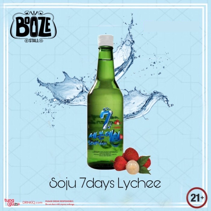 Soju 7days Rasa Lychee / Leci 360ml