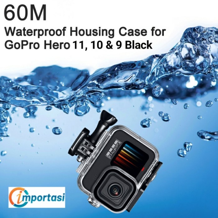 Waterproof Case Underwater Diving Housing GOPRO HERO 11 10 9 Black