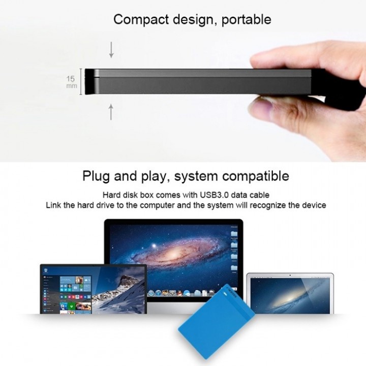 28 SEATAY HD213 - 2.5 inch SATA to USB 3.0 HDD Enclosure Case - CASE ONLY
