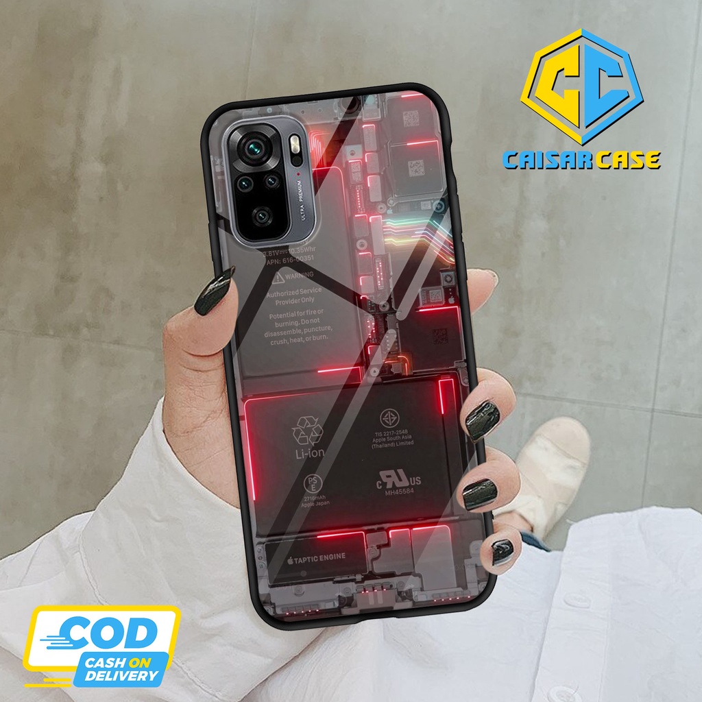 Kaisar Case - Softcase Glass Kaca Redmi Note 10 4G - Redmi Note 10 Pro - Redmi Note 11 - Redmi Note 