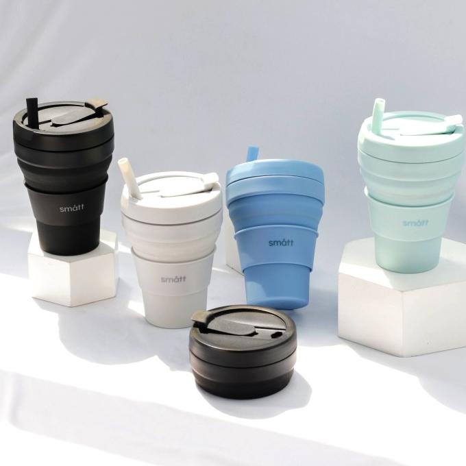Smatt Foldable Cup - Gelas Kopi Portable Gelas Lipat Silikon