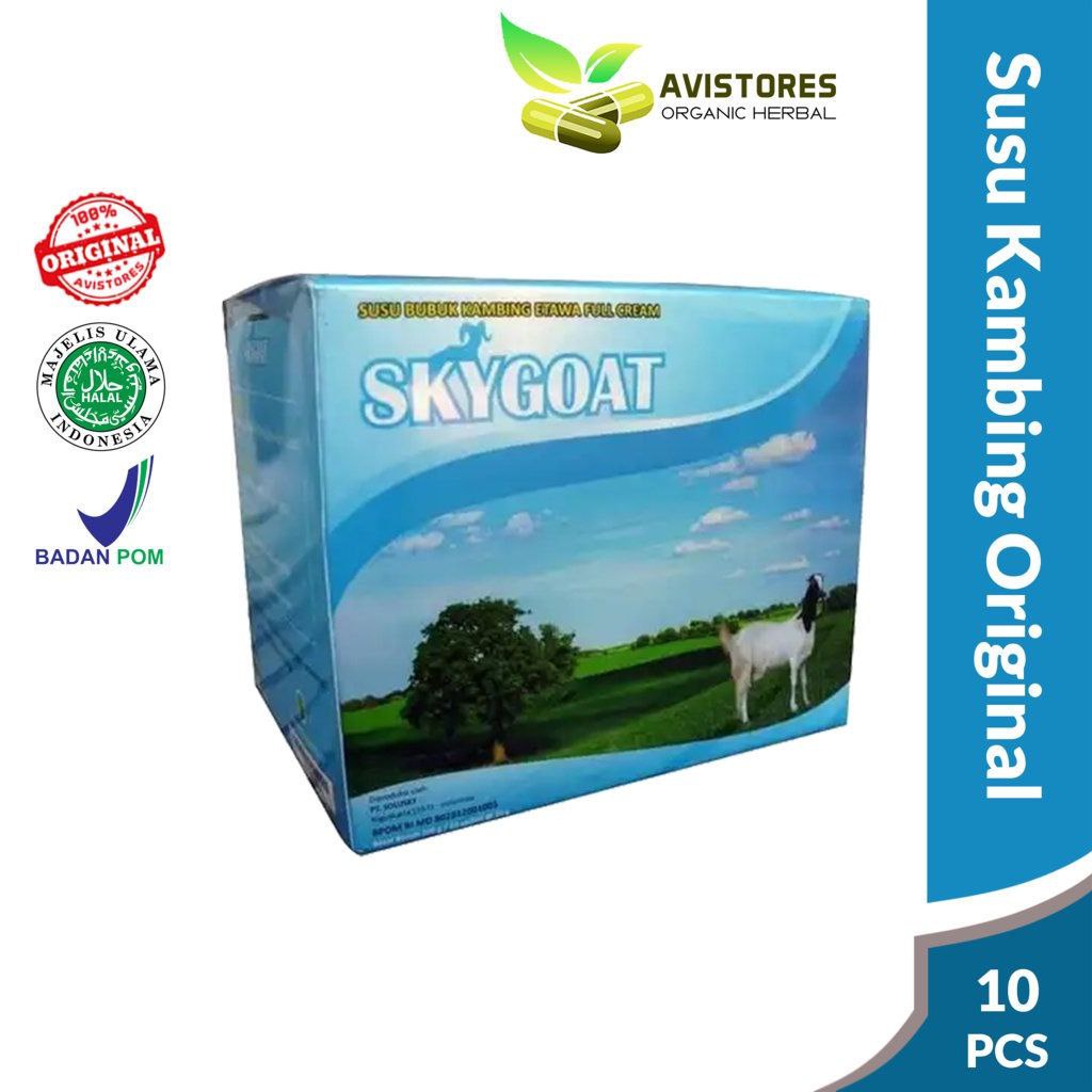 

SKYGOAT Sky Goat Susu Kambing Etawa Bubuk Rasa Original Isi 10 Sachet