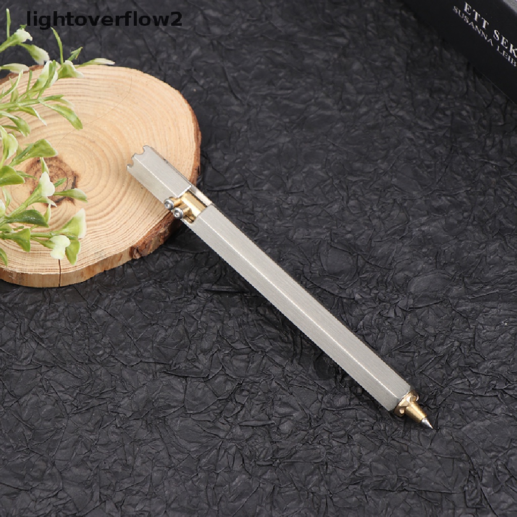 (lightoverflow2) Pulpen Taktikal Bahan Stainless Steel Untuk Bisnis