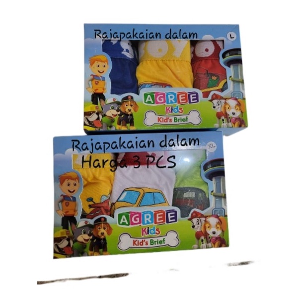 Celana dalam Anak laki laki Agree kisd AG206 Harga 3 PCS