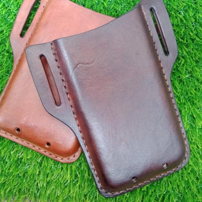 Special Case Sarung Dompet Tas Tempat HP Pinggang Sabuk Kulit Universal Untuk Iphone Samsung Oppo Vi