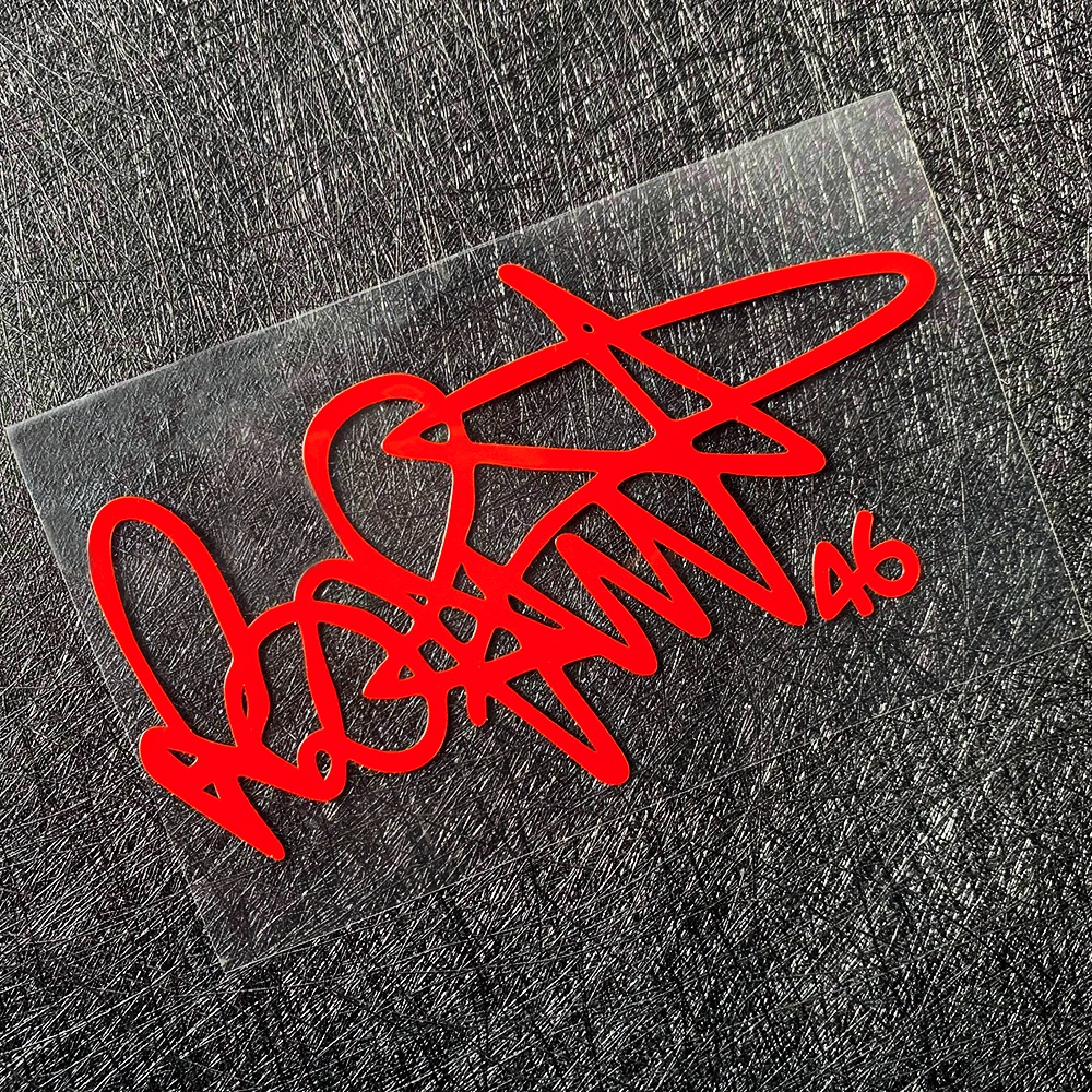 Jdm Stiker Reflektif Tanda Tangan 46 Rossi Tahan Air Untuk Bumperkaca Mobil