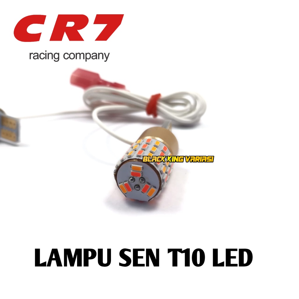 Lampu Led T10 Motor 2 Mode 54 Mata Ac Dc CR7 Lampu Sein Lampu Senja Motor 54 Titik Nmax Aerox Beat Vario Pcx ADV Lampu Sen 54 Mata