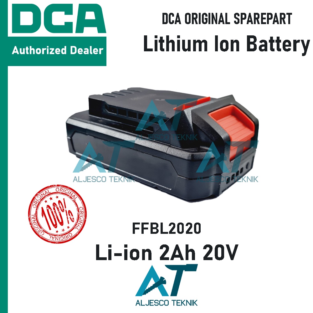 Jual DCA ORIGINAL BATERAI 20V 2AH LI-ION FFBL2020 | Shopee Indonesia