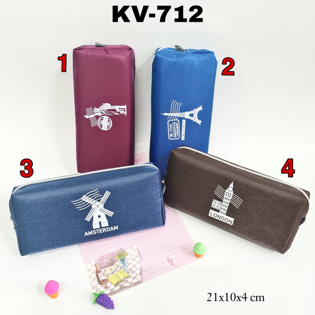 

Sos Kotak Pensil Sleting Be One Seri Kv/Pencil Case/Tempat Pensil/Tepak