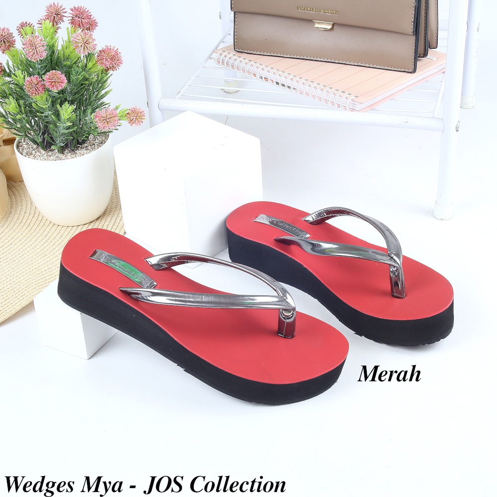 Sandal Wedges Wanita - Mya Tinggi 5 cm by Jos Collection