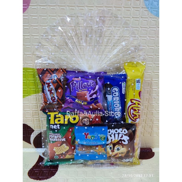 

PAKET SNACK ULANG TAHUN/GOODIE BAG/SOUVENIR ULANG TAHUN/BINGKISAN SNACK ULANG TAHUN TERMURAH ..