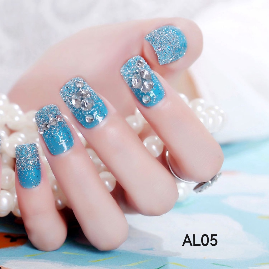 KUKU PALSU 3D FAKE NAIL NAILART WEDDING/wedding fake nails/kuku palsu pengatin/bride