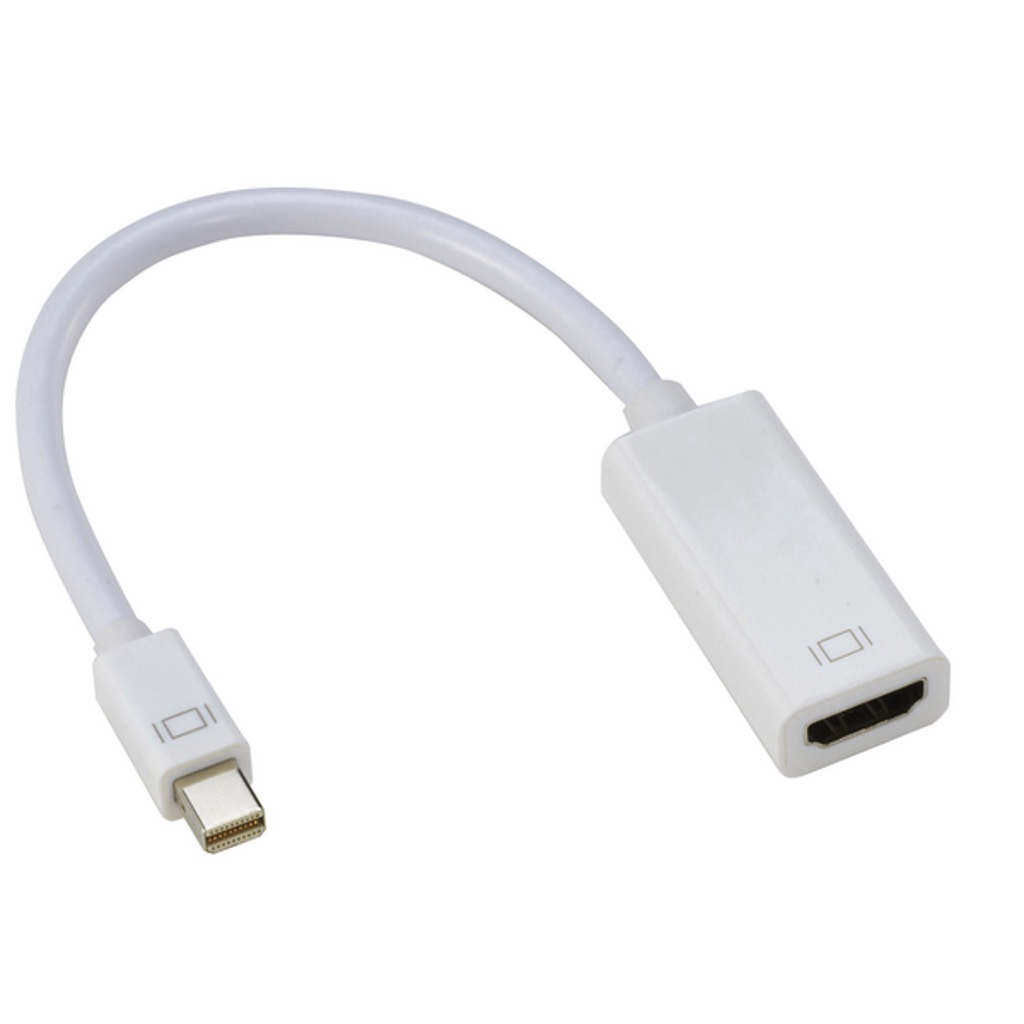 Kabel Mini DP Displayport Macbook to VGA / HDM1 / DVI Adapter Thunderbolt Converter Untuk Laptop Mac Ke Projector / Monitor TV HDmi