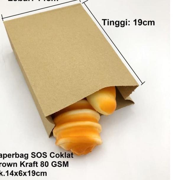 

Paperbag SOS Kantong Kertas Coklat 14x6x19 cm (M) Souvenir