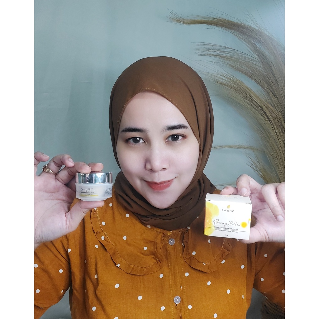Zwena Brightening Night Cream Original dan BPOM - Mencerahkan dan Menutrisi Kulit di Malam Hari