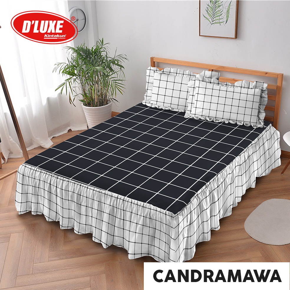 Sprei Rumbai Kintakun DLuxe Motif Minimalis - 180x200x39cm / Seprei Rumbai Kintakun / Seprei Amerta 