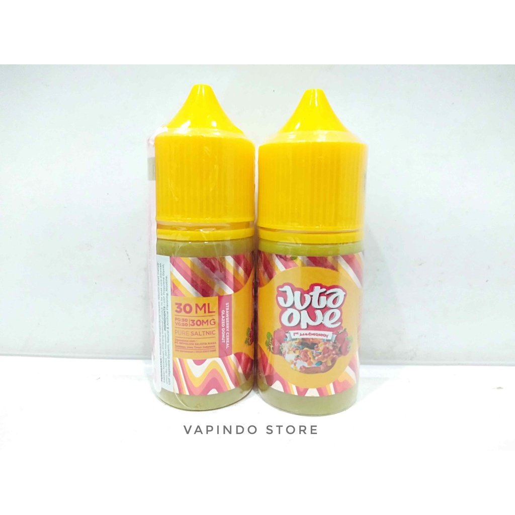 NIC 30MG JUTA ONE SALT STRAWBERRY CEREAL GLAZED 30ML BY RSR BREW