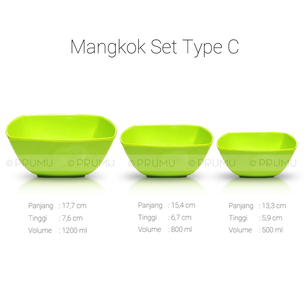 Mangkok Set Besar Kecil - Paket Mangkok Melamin - Mangkok Melamin - Set Mangkok Melamin