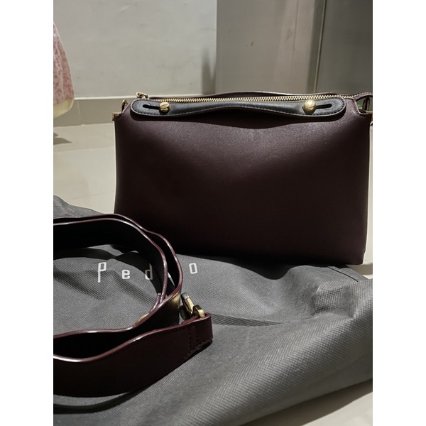 PRELOVE : TAS WANITA PEDRO ORI COUNTER WARNA MAROON