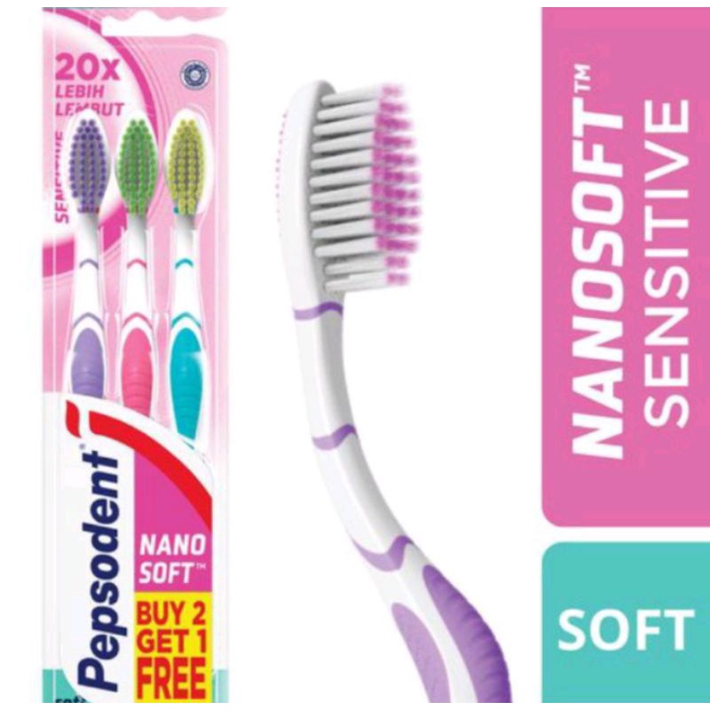 Pepsodent sikat gigi isi 3