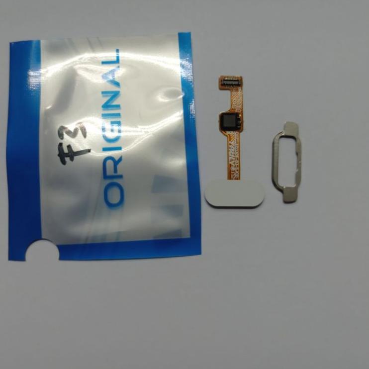Wow banget--Flexible Fingerprint Tombol Home + Ring Oppo F3 CPH1609 Original