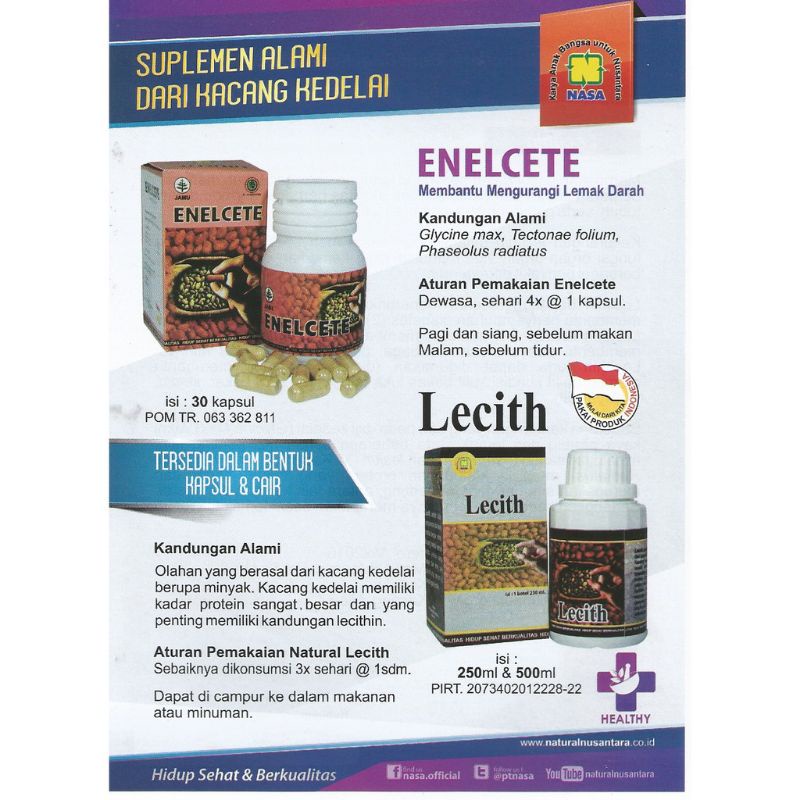 Lecithin Herbal Nasa Penghilang Flek Hitam - Anti Oksidan - Bekas Luka