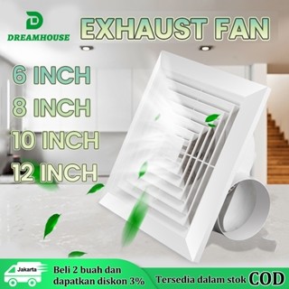 Exhaust Fan Ceiling Plafon 8/10/12 inch Harga Terbaik10inci/exhaust fan dinding Rumah Toilet Dapur Restoran