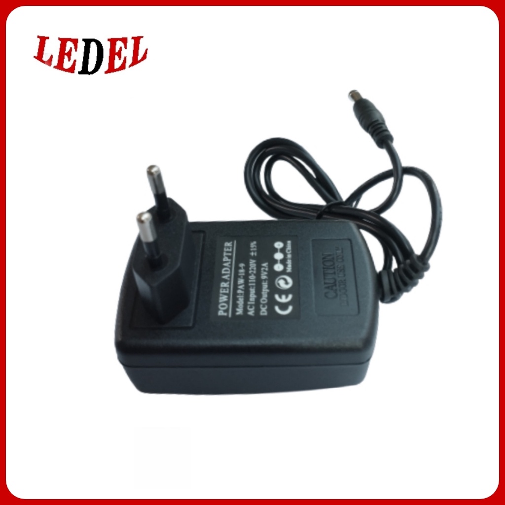 Adaptor 9V 2A Swithing Power Adaptor Power Supply LED 9V 2A