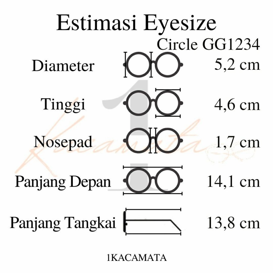 PAKET FRAME + LENSA KACAMATA HITS KEKINIAN GG1234