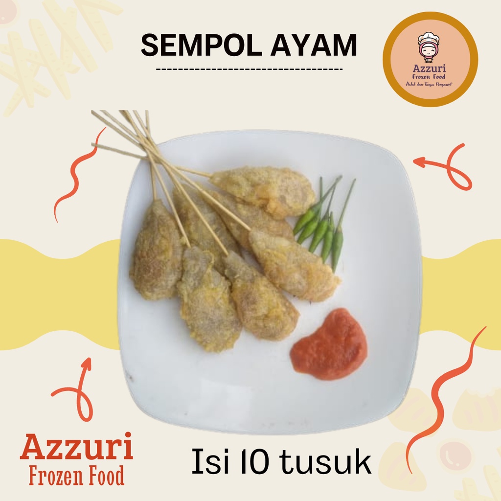 

SEMPOL AYAM ISI 14 Azzuri Frozen Food, Asli Padang, Halal dan tanpa pengawet
