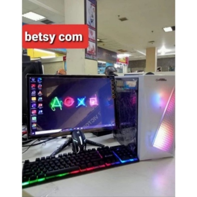 Orderan Pc Cpu gaming i7 2600 Ram 16gb Vga 2gb hdd 500gb Monitor Led 19 inc Ful set