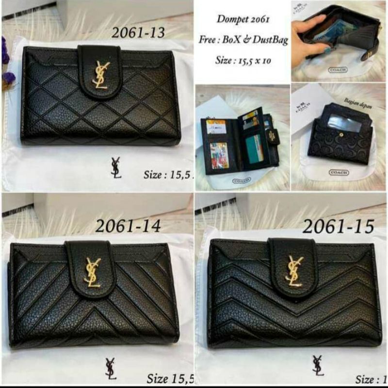 Dompet Lipat Kancing Medium Kode 2061 Free Box