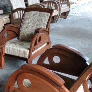 kursi becak rotan antik