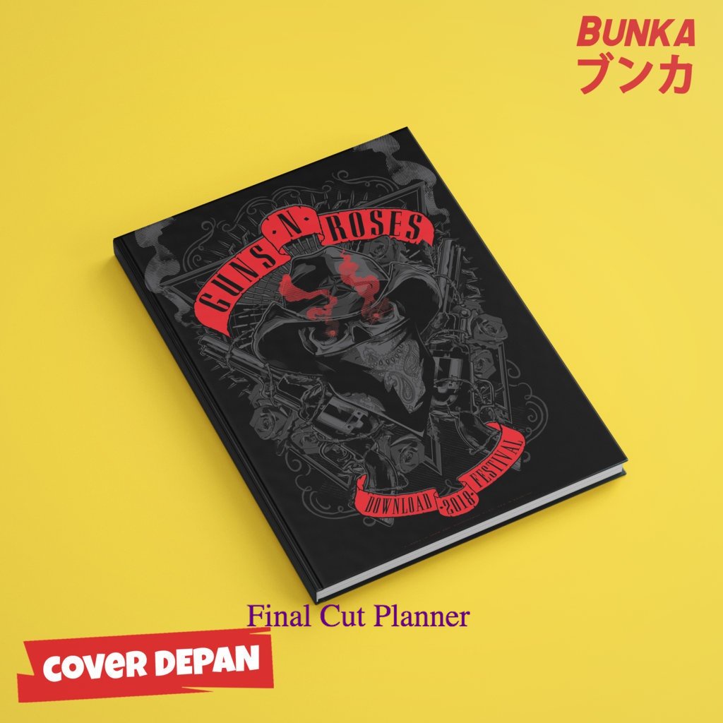 

Notebook 80's Band Gun N Roses Download Fest Hardcover A5 Buku Tulis Catatan Notes Agenda Planner Jurnal .