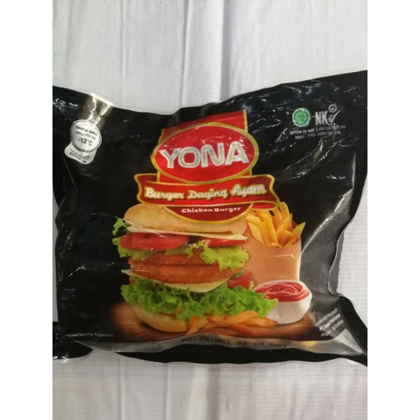 

Yona burger ayam 1pcs