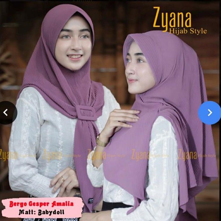 ㅉ hijab instan BERGO PLISKET PET GESPER/BERGO PLISKET LIDI/JILBAB INSTAN NEW 3695 ✿