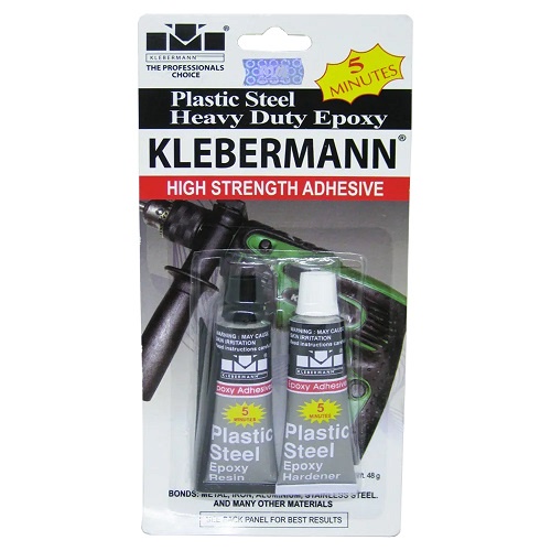 Klebermann Lem Besi 5 Menit Besi / Plastic Steel Epoxy 48 Gram