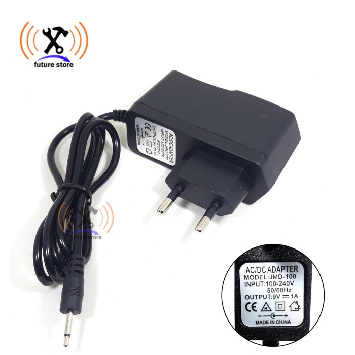 ADAPTOR Colokan listrik Gerinda Mini AC - DC 9Volt 1A / Adepter Bor mini AC - DC 9v 1A