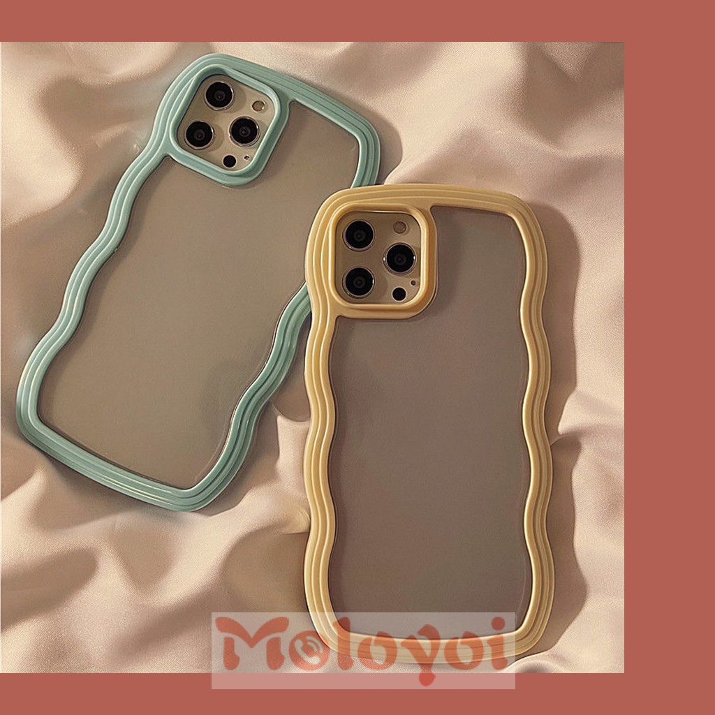 Soft Case Bahan Tpu Transparan Warna Macaron Untuk iPhone 14 11 13 12 Pro Max XR X XS Max 6Plus 7Plus 8 7 6 14 Plus SE 2020