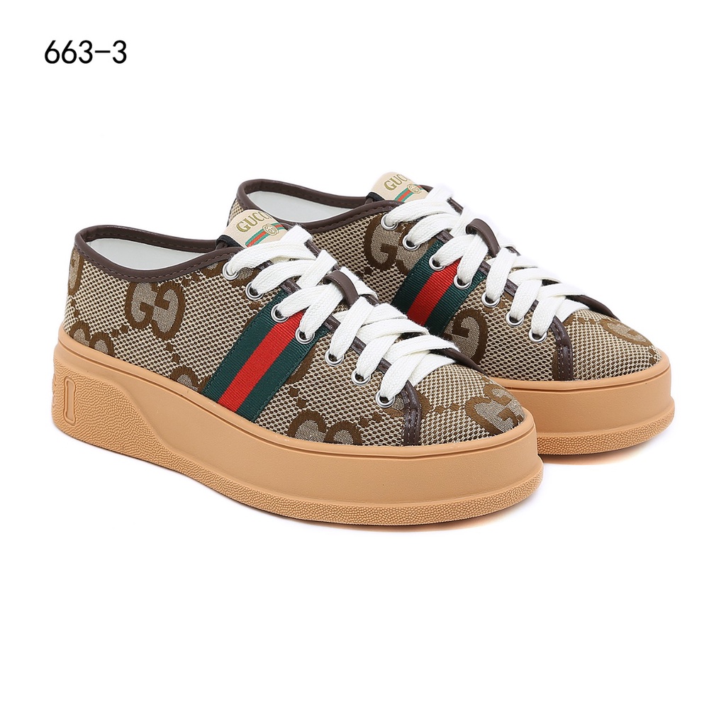 GC  GG Jumbo Canvas Sneakers 663-3