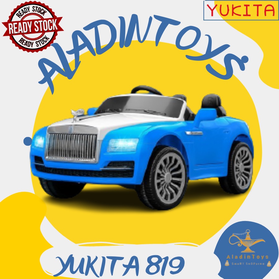 Mainan Anak Mobil Aki ROLLS ROYCE - YUKITA 819