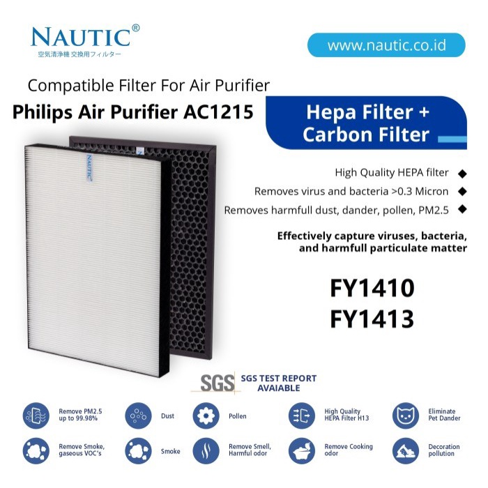 Philips FY1410 / FY1413 Nano Protect AC Filter Replacement AC1215